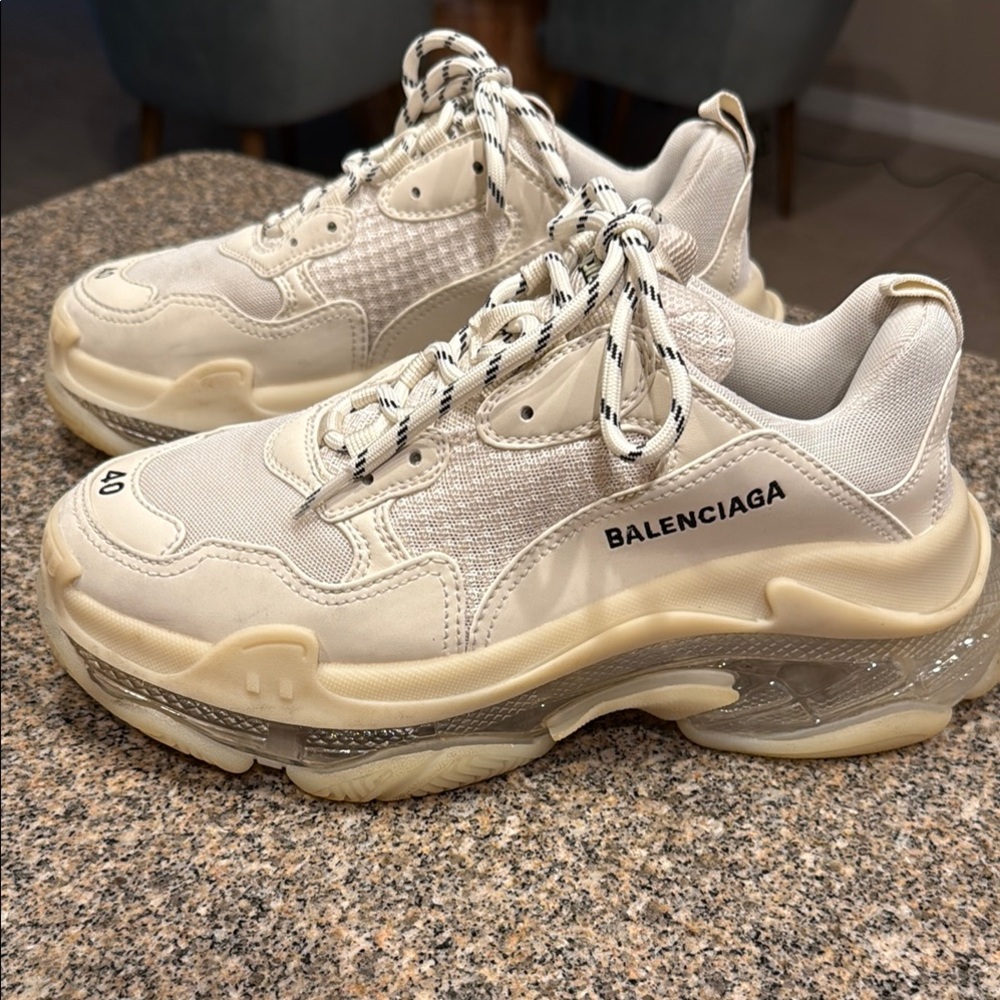 Balenciaga Cream Sneakers